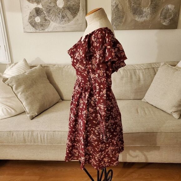 Rebecca Taylor Tilda Floral Silk Ruffle Dress - Picture 7 of 14
